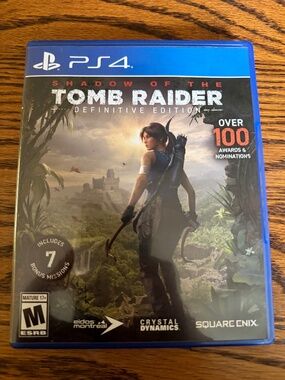 Shadow of The Tomb Raider: Definitive Edition Sony PlayStation 4 PS4 No Manual